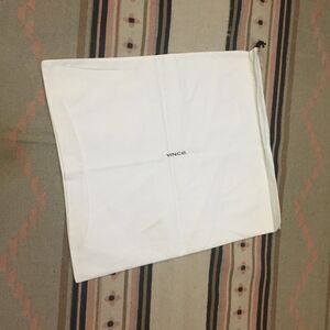 Vince White drawstring dust-bag garment bag new 17” x 19”